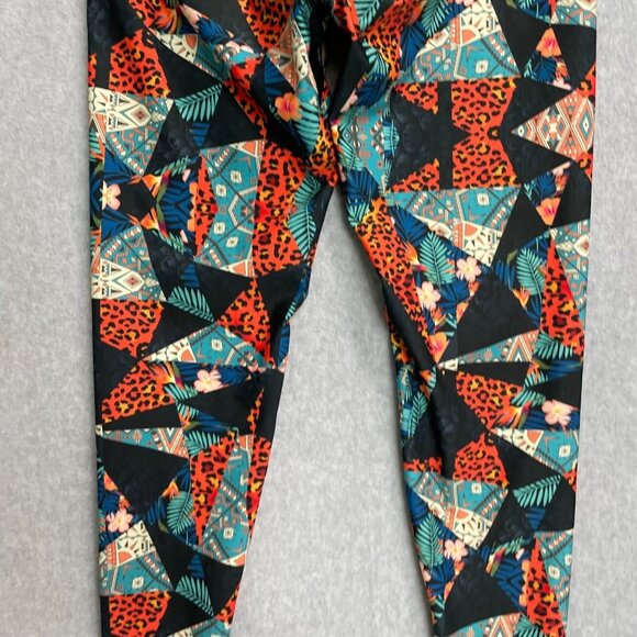 We Are Handsome Leggings Womens Large Tropical Animal Print Cheetah Geometric - Picture 8 of 15